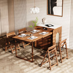 Load image into Gallery viewer, 73&#39;&#39; Murphy Fold-Out Dining Table with Sintered Stone Top | Space-Saving
