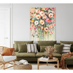 Load image into Gallery viewer, Handmade Abstract Floral Painting Colorful Blooming Garden on Canvas
