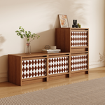 Load image into Gallery viewer, Modular Storage Unit Flip-Up Door Retro Diamond Design
