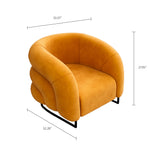 Load image into Gallery viewer, Accent Armchair Modern Faux Leather Upholstery Cloud-Inspired Cushion Design Sturdy Metal Base
