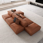 Load image into Gallery viewer, Modern Modular Top-Grain Leather Sectional Sofa
