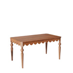 Load image into Gallery viewer, 54&#39;&#39;Vintage Carved Dining Table Solid Wood Build Elegant Silhouette Multi-Scene Use

