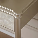 Load image into Gallery viewer, 45.6'' Modern Luxury Vanity Desk Shell Inlay Finish Makeup Table with Mirror and Drawers
