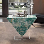 Load image into Gallery viewer, 23.6'' Modern Acrylic Floating Coffee Table Creative Geometric Design with a Suspended Visual Effect
