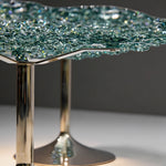 Load image into Gallery viewer, Modern Artistic Polycarbonate Coffee Table Irregular Water Ripple Accent Side Table
