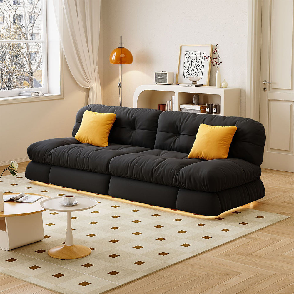 Modern Convertible Sofa Bed with Storage Drawers