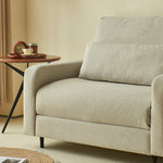 Load image into Gallery viewer, 41.3'' Modern Single Sofa Bed with Mattress Fabric Pull Out Sleeper Chair Convertible Armchair with Metal Frame
