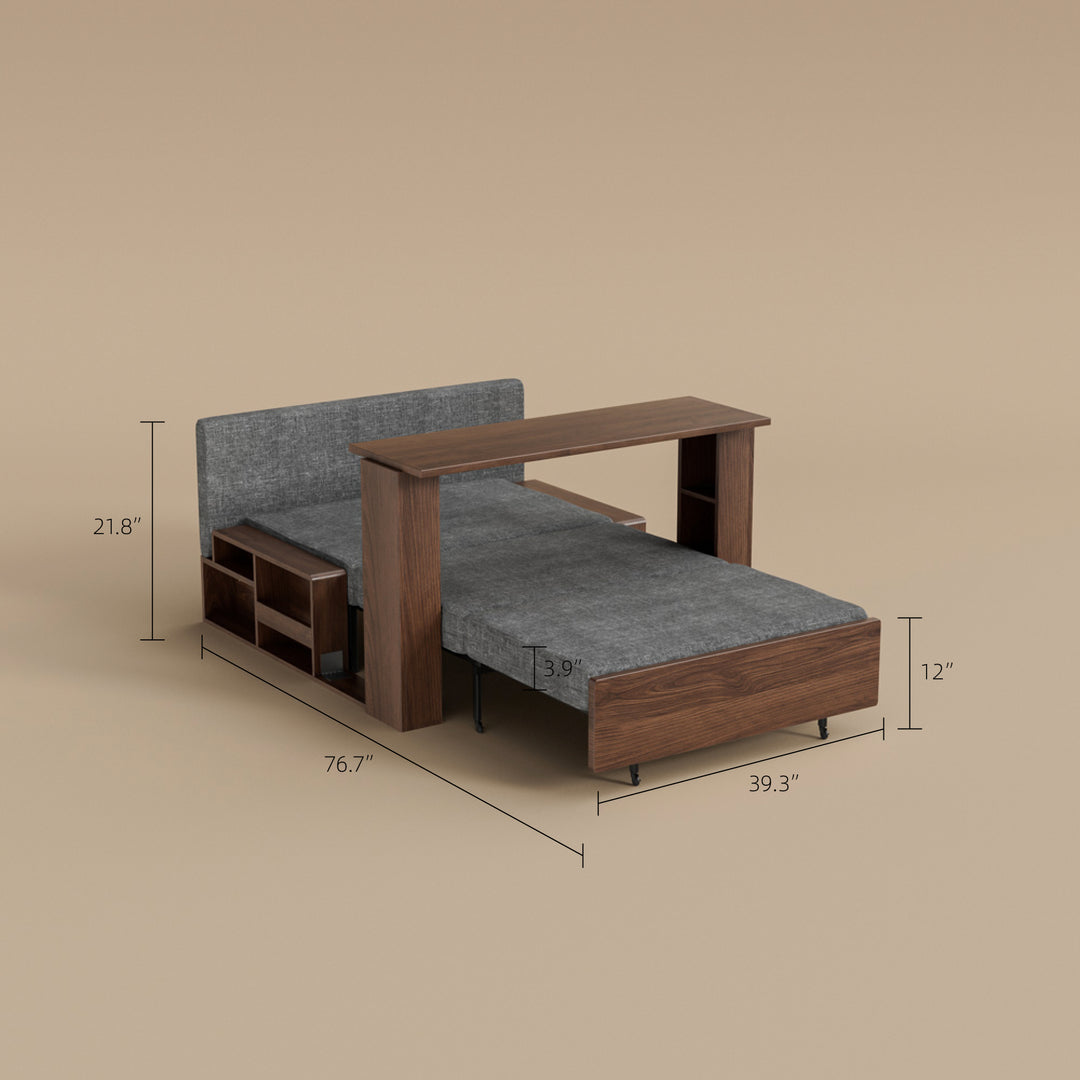 Modern Sofa Bed with Lift-up Function Space-saving Design Elegant and Practical