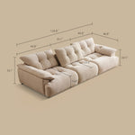 Load image into Gallery viewer, Modern Deep-Seat Tufted Chenille Sofa with Oversized Cushions
