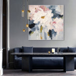 Load image into Gallery viewer, Abstract Floral Wall Art Hand-painted Texture Canvas Modern Minimalist Style Home Decoration
