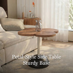 Load image into Gallery viewer, Modern Flower Shape Coffee Table Set with Storage Wooden Center Table and Matching Side Table
