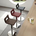 Load image into Gallery viewer, Modern Adjustable Swivel Bar Stool with Cutout Backrest 1 Piece
