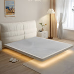 Load image into Gallery viewer, Modern Minimalist Bed with Elegant LED Lighting and Plush Upholstered Headboard for a Luxurious Bedroom Retreat

