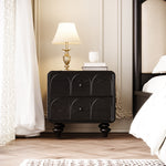 Load image into Gallery viewer, Vintage Arched Wood Nightstand With Turned Legs for Bedroom
