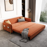 Load image into Gallery viewer, Sofa Bed Solid Wood Metal Frame Velvet Upholstery Storage Drawer Convertible
