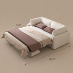 Load image into Gallery viewer, Convertible Sofa Bed with 3.9" Thick Mattress Space-saving Sleeper Sofa
