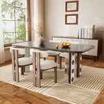 Load image into Gallery viewer, 2PCS Dining Chair Modern Ash Wood Frame Boucle Upholstery Minimalist Soft Seating

