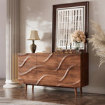 Load image into Gallery viewer, Modern Sideboard Wood 3-Door Cabinet Adjustable Shelves
