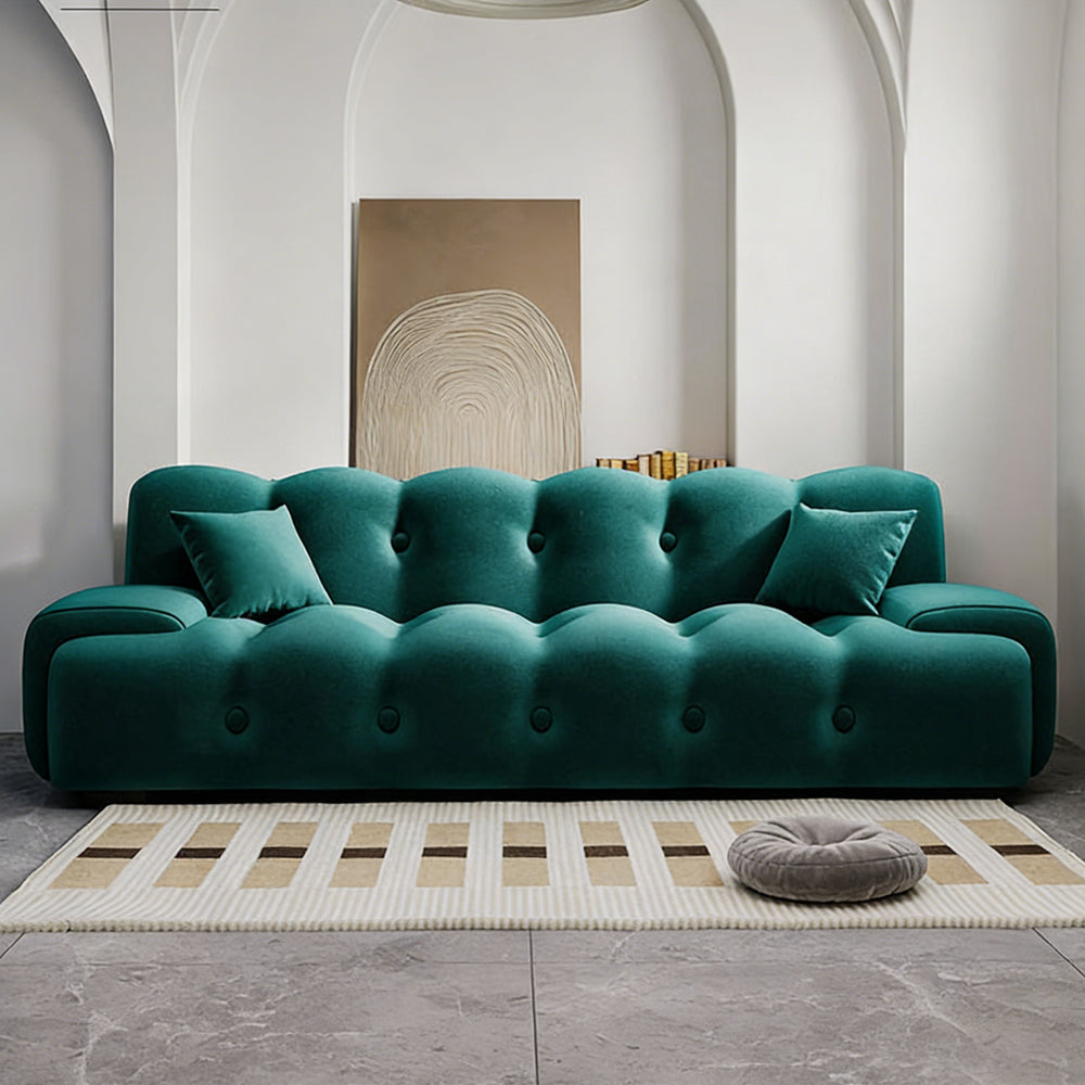 Modern Tufted Velvet Sofa Bed Convertible Sleeper Couch