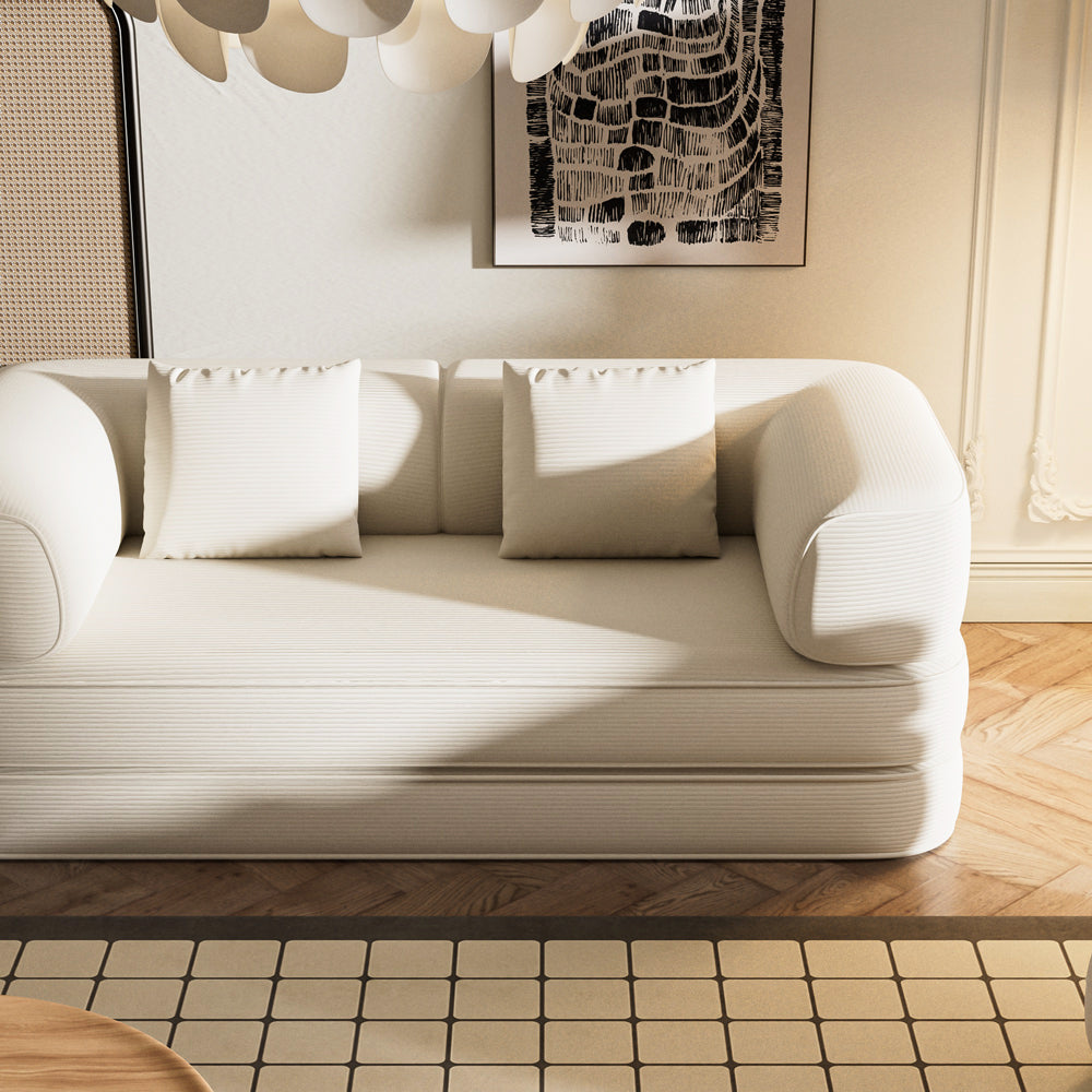 Compressed Sofa Bed Space-Saving Metal Frame Design Stylish