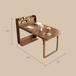 Load image into Gallery viewer, 62&#39;&#39; Foldable Multifunctional Dining Table Integrated Storage Solid Wood Texture Multi-Scene Fit

