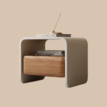 Load image into Gallery viewer, Sleek Modern Nightstand with Curved Edges Wooden Storage Drawer

