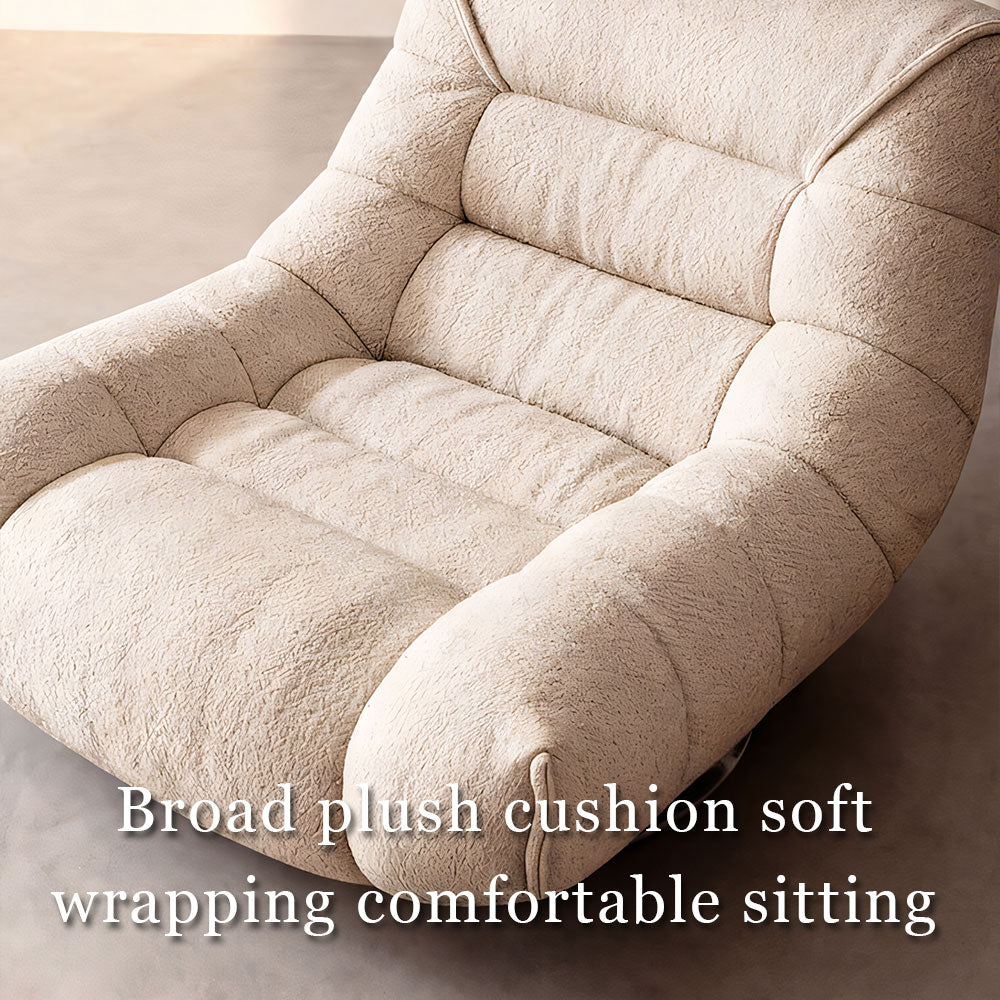 Modern Swivel Lounge Chair with Plush Upholstery Oversized Accent Chair