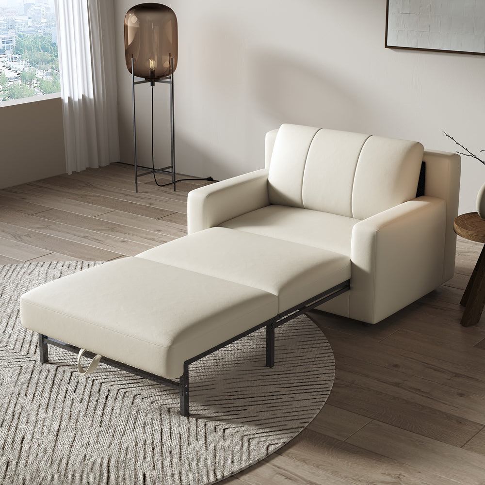 35.4''/78.74'' Convertible Sofa Bed Modern Minimalist Design Space Saving Comfort Quick Transformation