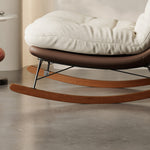 Load image into Gallery viewer, Modern Rocking Lounge Chair with Oversized Cushion Upholstered Accent Chair
