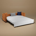 Load image into Gallery viewer, 66.9"Convertible Sofa Bed Modern Minimalist Style with Side Pockets
