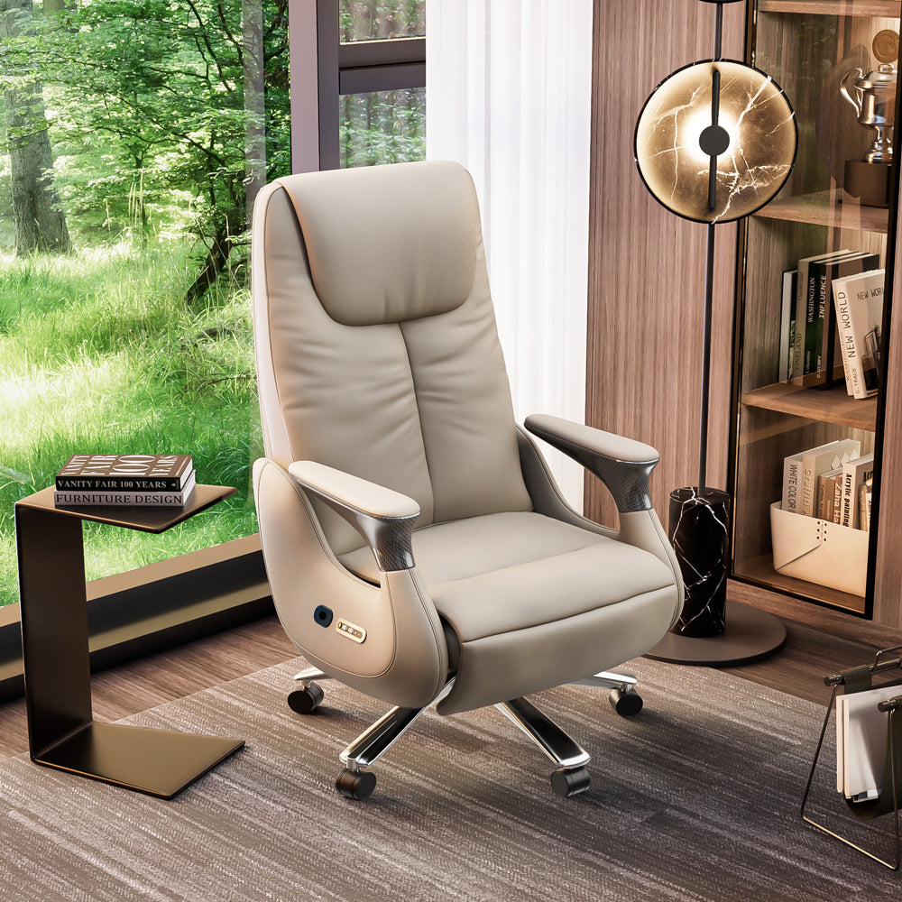 Luxury Ergonomic Massage Chair with Heating Ventilation and Smart Voice Control