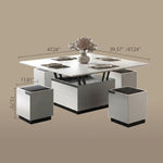 Load image into Gallery viewer, Modern Lift-Top Convertible Coffee Table with Storage &amp; Dining Function
