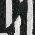 Load image into Gallery viewer, Handmade Textured Wall Art – Black &amp; White Geometric Abstract Painting
