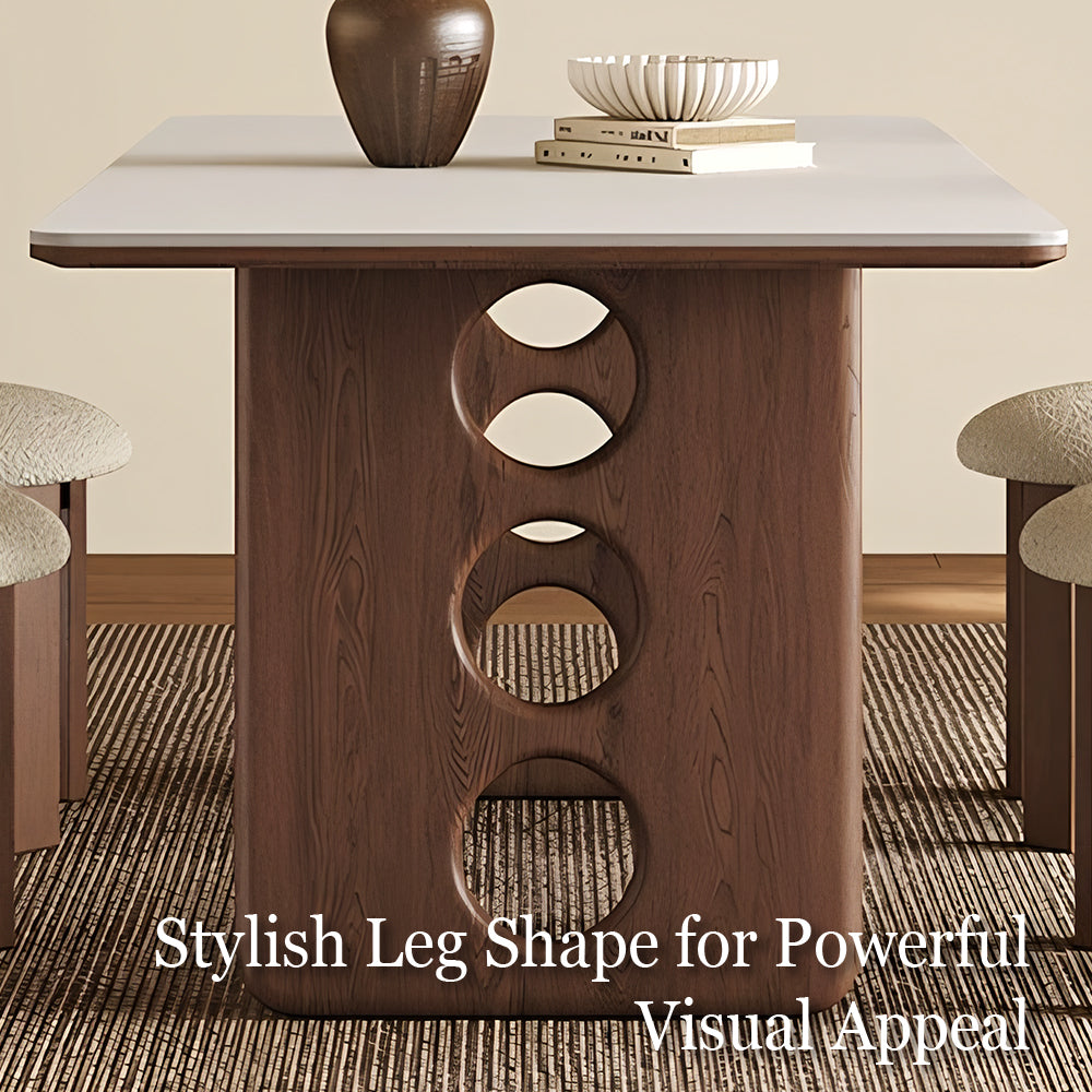62.9'' Dining Table Modern Design Elegant Appearance Spacious Surface for Dining and Gathering