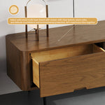Load image into Gallery viewer, Electric Fireplace TV Stand Flame Effect with 3 Color LED Lights for 65 to 75 inches TVs
