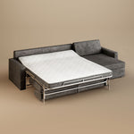Load image into Gallery viewer, 3-Person Corner Sofa Bed with 3.9&quot; Thick Spring Mattress Independent Spring Mattress Sectional Sleeper Sofa Storage
