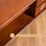 Load image into Gallery viewer, Walnut TV Stand Sliding Door TV Cabinet Spacious Storage Modern Style
