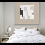 Load image into Gallery viewer, Minimalist blocks in soft neutrals create calm, balance, and timeless abstract elegance
