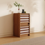 Load image into Gallery viewer, Modular Storage Unit Flip-Up Door Retro Diamond Design
