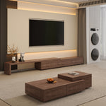 Load image into Gallery viewer, Extendable TV Stand with Storage Drawers Modern TV Console
