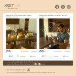 Load image into Gallery viewer, Modern Oval Dining Table with Unique Black and Clear Acrylic Legs

