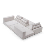 Load image into Gallery viewer, 97&#39;&#39;Modular Convertible Sofa Bed Sectional Adjustable Backrest Modern Minimalist Design
