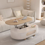 Load image into Gallery viewer, 47.2'' Lift-Top Coffee &amp; Dining Table 2-in-1 Multifunctional Convertible Table with Hidden Storage and Mobility
