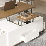Load image into Gallery viewer, 47.4&quot; Coffee Table Lift Top Hidden Large Storage
