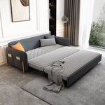 Load image into Gallery viewer, Sofa Bed Solid Wood Metal Frame Velvet Fabric Modern Convertible
