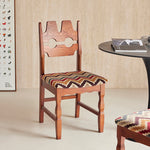 Load image into Gallery viewer, 2PCS Dining Chair Retro Style Vintage Shape Ash Wood Linen Upholstery
