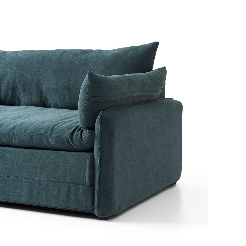 66'' Convertible Folding Sofa Chair One-Click Bed Soft Sponge Padding Modern Minimalist Style