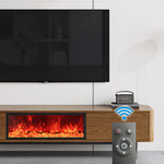 Load image into Gallery viewer, Electric Fireplace TV Stand Flame Effect with 3 Color LED Lights for 65 to 75 inches TVs
