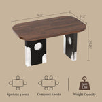 Load image into Gallery viewer, Modern Oval Dining Table with Unique Black and Clear Acrylic Legs
