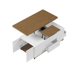 Load image into Gallery viewer, 47.4&quot; Coffee Table Lift Top Hidden Storage Modern Minimalist Design
